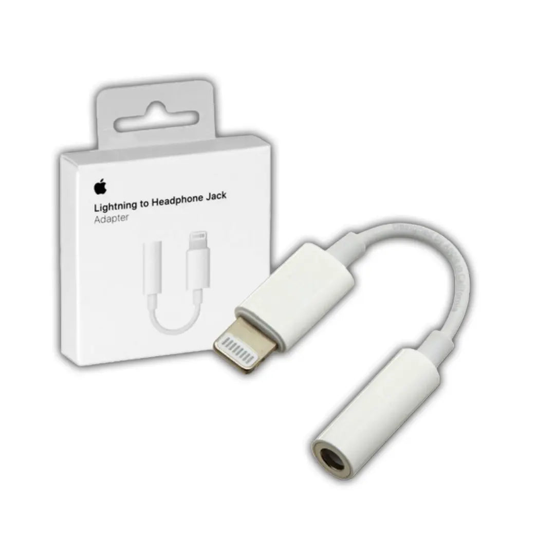 Adaptador Apple Lightning a audio 3.5mm - Blanco – Celudmovil