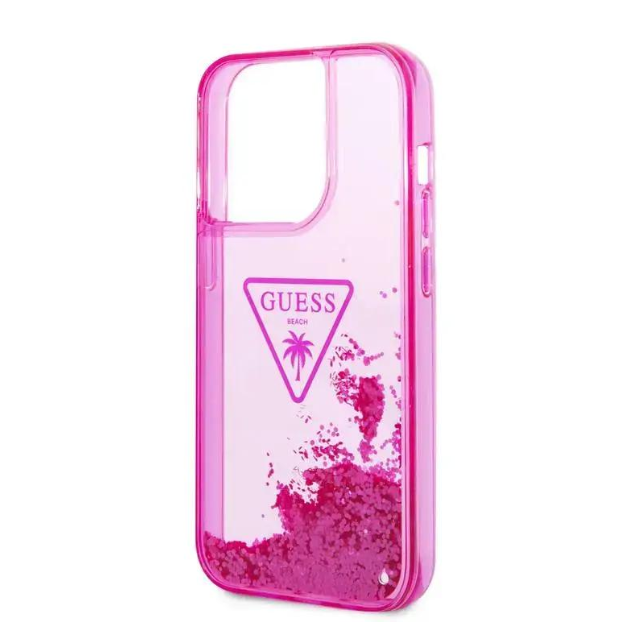 Estuche Guess Liquid Glitter Fucsia