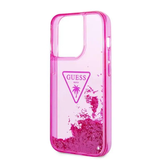 Estuche Guess Liquid Glitter Fucsia