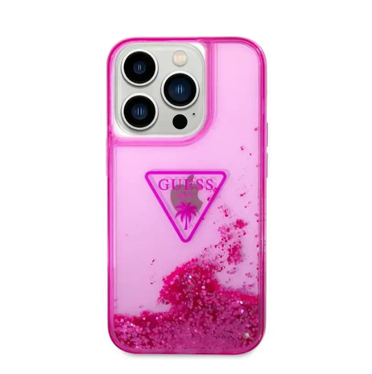 Estuche Guess Liquid Glitter Fucsia