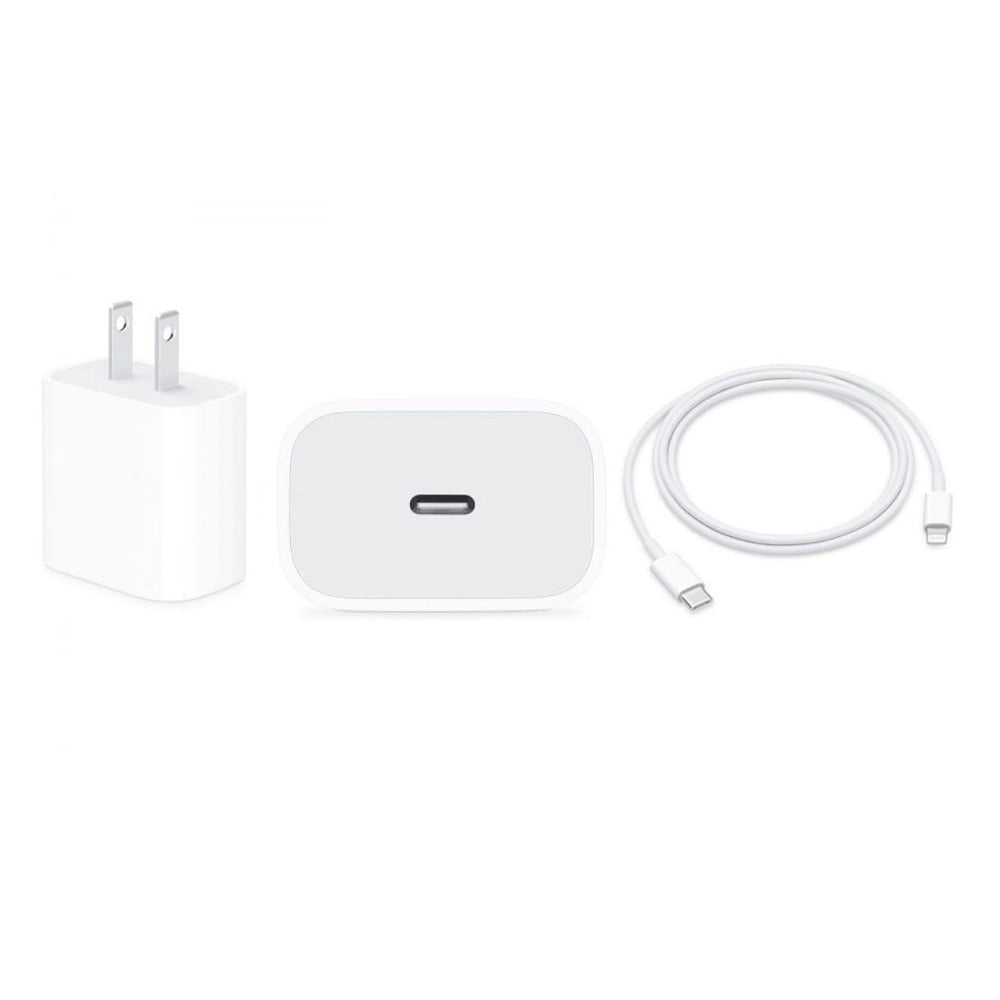 Cable carga rápida original LIGHTNING + cubo original de Apple 20W