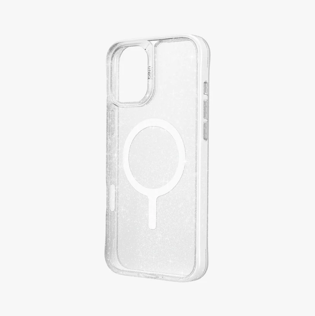 Estuche 3D Glitter Magsafe Transparente UNIQ